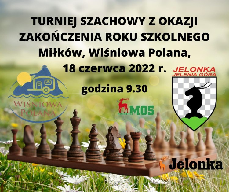 Turniej szachowy 18 czerwca na WIŚNIOWEJ POLANIE