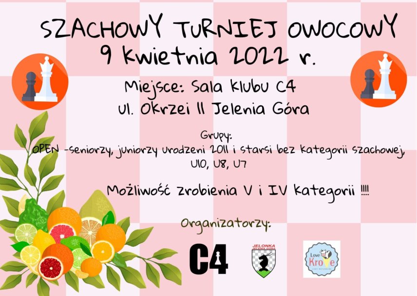 Szachowy Turniej Owocowy 09.04.2022